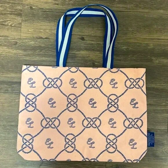 Estée Lauder pink and blue tote bag - Picture 1 of 4